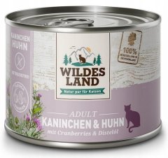 ALL FOR CATS Wildes Land Cat Classic Adult Kaninchen & Huhn Konzerva 200G