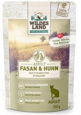 ALL FOR CATS Wildes Land Cat Classic Adult Fasan & Huhn Sáček 100G