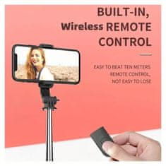 Mormark Selfie tyč 6v1 pro profesionální fotografie a videa, Selfie stick s bezdrátovým Bluetooth ovládáním, 70 cm | SELFIEPRO