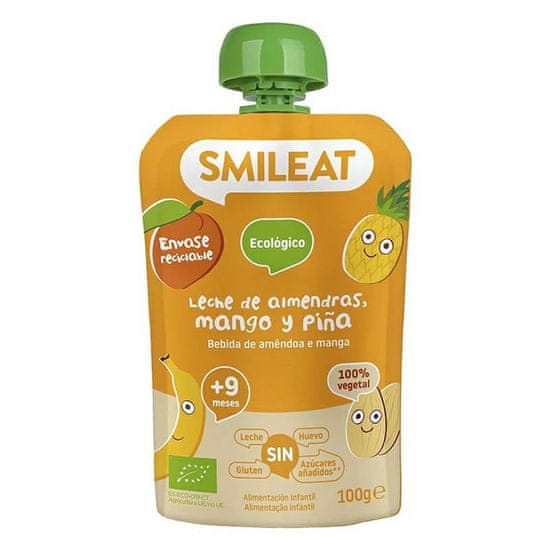 SMILEAT SMILEAT BIO kapsička mandlové mléko, jablko, ananas, mango a banán 9m+ 100g