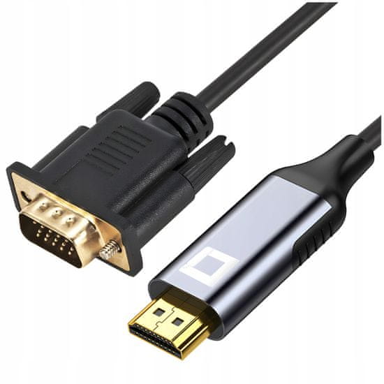 CO2 CO2 HDMI KABEL - VGA ADAPTÉR PŘEVODNÍK FULL HD 1080P 60HZ 2M