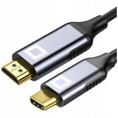 CO2 Co2 Kabel Usb-C Hdmi Adaptér Rozbočovač Usb Typ C Na Hdmi Mhl 8K 60Hz 2M