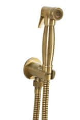 SAPHO  Bidetová sprška retro s hadicí a držákem sprchy s vyústěním, bronz - 9106