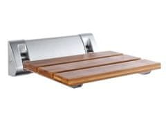AQUALINE  Sklopné sedátko do sprchového koutu 32x32,5cm, bambus - AE236