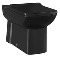 Creavit  LARA WC mísa pro kombi, spodní/zadní odpad, 35x64cm, černá mat - LR360-11SM00E-0000