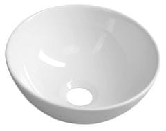 SAPHO  ASTER keramické umývátko na desku, Ø 28x11 cm, bílá - AR499