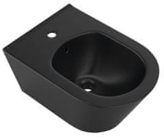 SAPHO  AVVA bidet závěsný 35,5x53 cm, černá mat - 100324-110