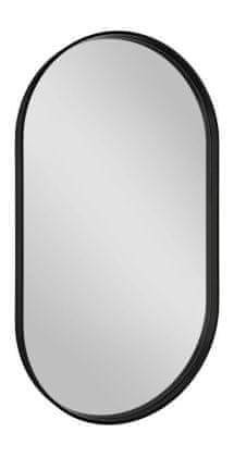SAPHO  AVONA oválné zrcadlo v rámu 40x70cm, černá mat - AV400