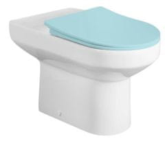 AQUALINE  VERMET WC kombi mísa, zadní/spodní odpad, bílá - VR038-432