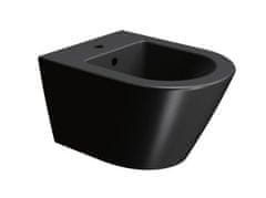 Gsi  KUBE X bidet závěsný 36x50cm, černá mat - 9464126