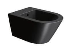 Gsi  KUBE X bidet závěsný 36x55cm, černá mat - 9465126