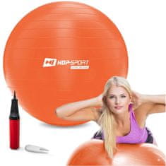 Hs Hop-Sport Gymnastický míč fitness 65cm s pumpou - oranžový