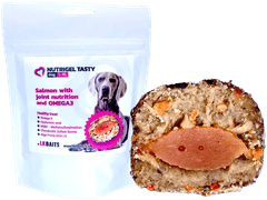 Lk Baits LK Baits Pet Nutrigel Dog,Losos s Kloubní Výživou a OMEGA-3,L-XL,200g