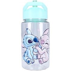 Vadobag Plastová láhev na pití Lilo & Stitch s brčkem
