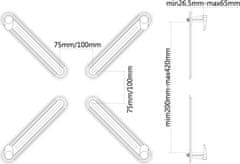 Neomounts Neomounts FPMA-VESANON / VESA Adaptér / monitor bez VESA (Apple MAC) 10-27"/ na VESA (75x75, 100x100) mm / černý