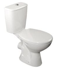 AQUALINE  JUAN WC kombi, dvojtlačítko 3/6l, zadní odpad, bílá - LC2154