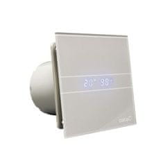 CATA  E-100 GSTH koupelnový ventilátor axiální s automatem,4W/8W,potrubí 100mm,stříbr - 00900600