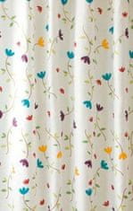 AQUALINE  Sprchový závěs 180x200cm, polyester, květovaný - ZP007