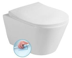 SAPHO  AVVA závěsná WC mísa, Rimless, 35,5x53cm, bílá - 100314