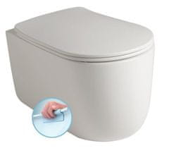 KERASAN  NOLITA závěsná WC mísa, Rimless, 35x55cm, bílá - 531401