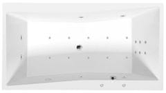 POLYSAN  QUEST HYDRO-AIR hydromasážní vana, 180x100x49cm, bílá - 78511HA