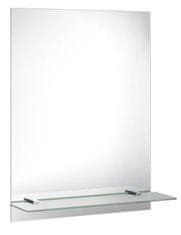 AQUALINE  Zrcadlo s policí 60x80cm, včetně závěsů - 22430-01