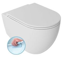 ISVEA  INFINITY závěsná WC mísa, Rimless, 36,5x53cm, bílá - 10NF02001
