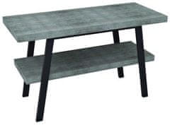 SAPHO  TWIGA umyvadlový stolek 110x72x50 cm, černá mat/aquamarine - VC453-110-6