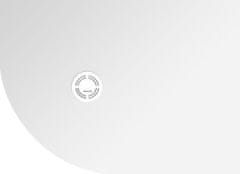 POLYSAN  FLEXIA vanička z litého mramoru čtvrtkruh, s možností úpravy rozměru, 110x80cm, R550, pravá - 91271