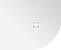 POLYSAN  FLEXIA vanička z litého mramoru čtvrtkruh, s možností úpravy rozměru, 110x90cm, R550, levá - 91341