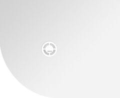 POLYSAN  FLEXIA vanička z litého mramoru čtvrtkruh, s možností úpravy rozměru, 110x90cm, R550, pravá - 91361