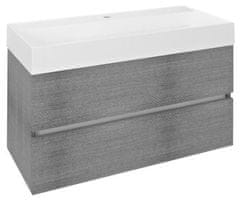 SAPHO  ODETTA umyvadlová skříňka 95x50x43,5cm, dub stříbrný - DT100-1111