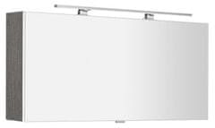 SAPHO  CLOE galerka s LED osvětlením 120x50x18cm, dub stříbrný - CE120-0011