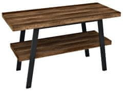 SAPHO  TWIGA umyvadlový stolek 110x72x50 cm, černá mat/dub tmavý - VC453-110-11
