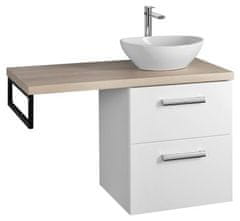 AQUALINE  VEGA sestava koupelnového nábytku, š. 97,5 cm, bílá/dub platin - VG052-02