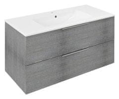 SAPHO  CIRASA umyvadlová skříňka 99,8x52x46cm, dub stříbrný - CR100-1111