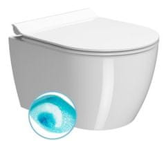 Gsi  PURA závěsná WC mísa, Swirlflush, 35x46cm, bílá ExtraGlaze - 880211