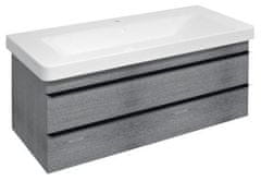 SAPHO  SITIA umyvadlová skříňka 101,4x50x44,2cm, 2xzásuvka, dub stříbrný - SI105-1111