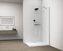 POLYSAN  ESCA CHROME jednodílná sprchová zástěna k instalaci ke stěně, sklo čiré, 1200 mm - ES1012-01