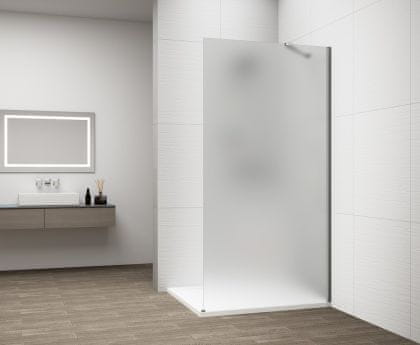 POLYSAN  ESCA CHROME jednodílná sprchová zástěna k instalaci ke stěně, matné sklo, 1100 mm - ES1111-01