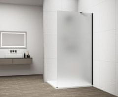 POLYSAN  ESCA BLACK MATT jednodílná sprchová zástěna k instalaci ke stěně, matné sklo, 1000 mm - ES1110-02