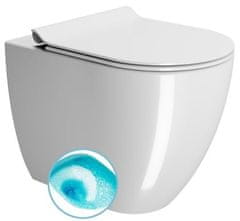 Gsi  PURA WC mísa stojící, Swirlflush, 36x55cm, spodní/zadní odpad, bílá ExtraGlaze - 880311