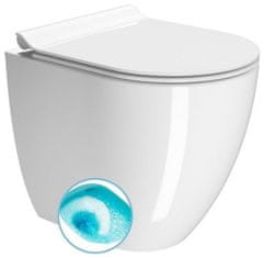 Gsi  PURA WC mísa stojící, Swirlflush, 36x50cm, spodní/zadní odpad, bílá ExtraGlaze - 882011