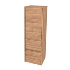 Mereo  Opto koupelnová skříňka vysoká 125 cm, pravé otevírání, Multidecor, Light Select Walnut - CN995PLSW1