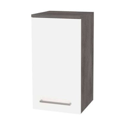 Mereo  Bino koupelnová skříňka horní 63 cm, levá, Multidecor, Beton tmavě šedý - CN695BET2