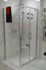 Hüppe  Boční zástěna ke sprchovým dveřím 100 cm Next - 140507.069.322