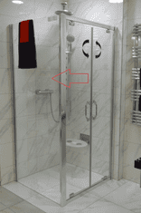 Hüppe  Boční zástěna ke sprchovým dveřím 90 cm Next - 140505.069.322