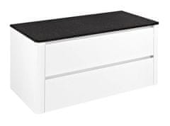 SAPHO  LUCIE umyvadlová skříňka s rockstone deskou 89,5x45x44,5cm, bílá / rare rock - LU090-3030-01
