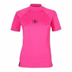 AQUALUNG Dámské lycrové triko RASHGUARD SLIM FIT růžová kr. rukáv růžová 2XL - 46