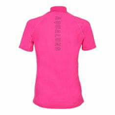 AQUALUNG Dámské lycrové triko RASHGUARD SLIM FIT růžová kr. rukáv růžová 2XL - 46